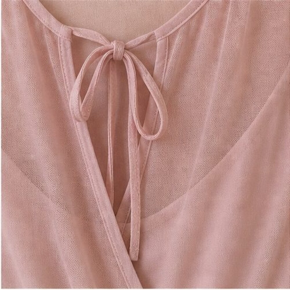Blush Ruffle Blouse - Picture 4 of 6